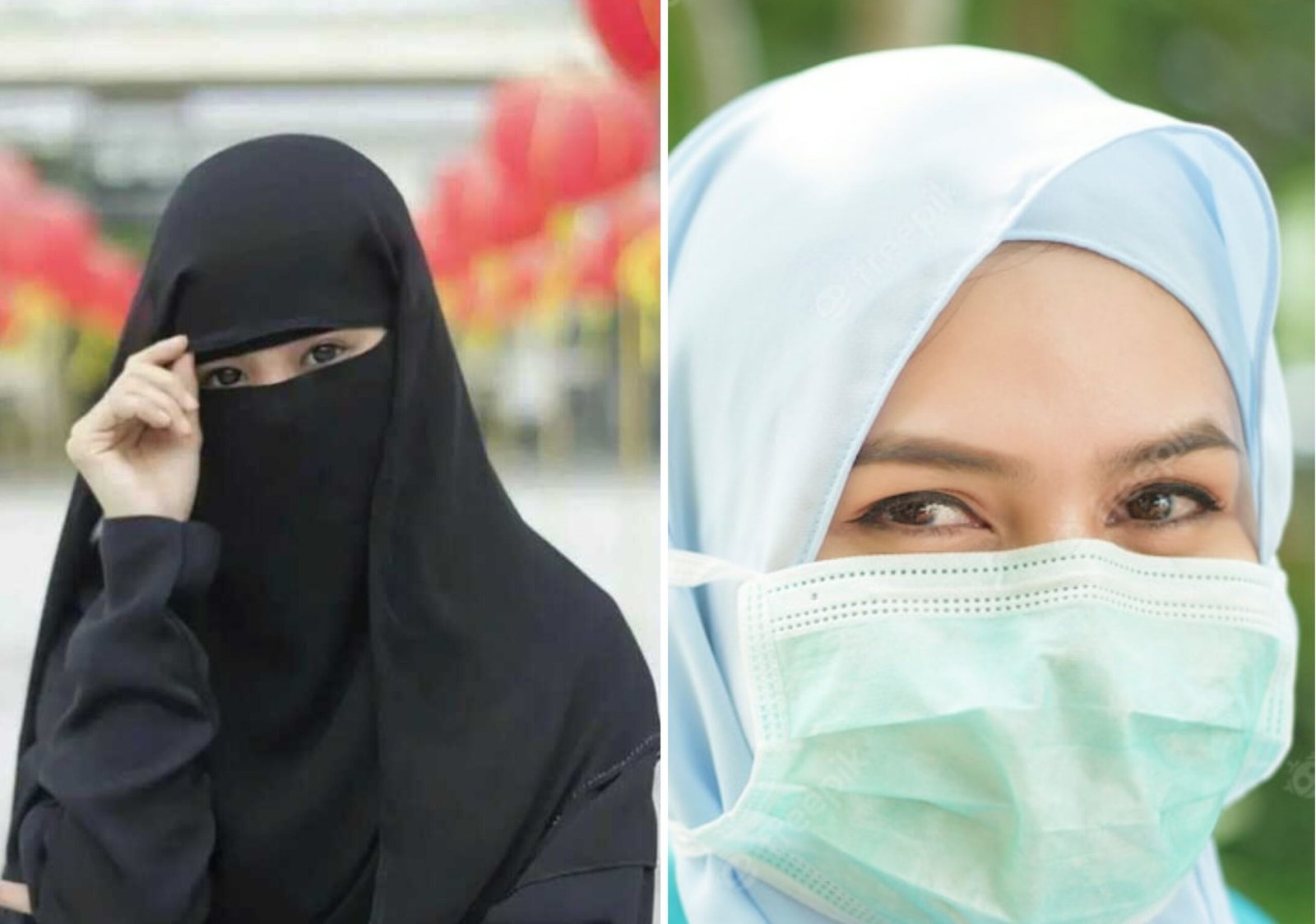 mask and burqa