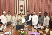 raees ahmed and farid khan with sunetra pawar ncp